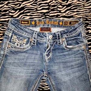 Rock Revival Raven Size 25 Skinny